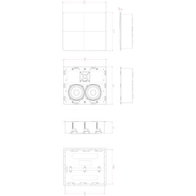 Встраиваемая акустика в стену M&K Sound IW150A в корпусе